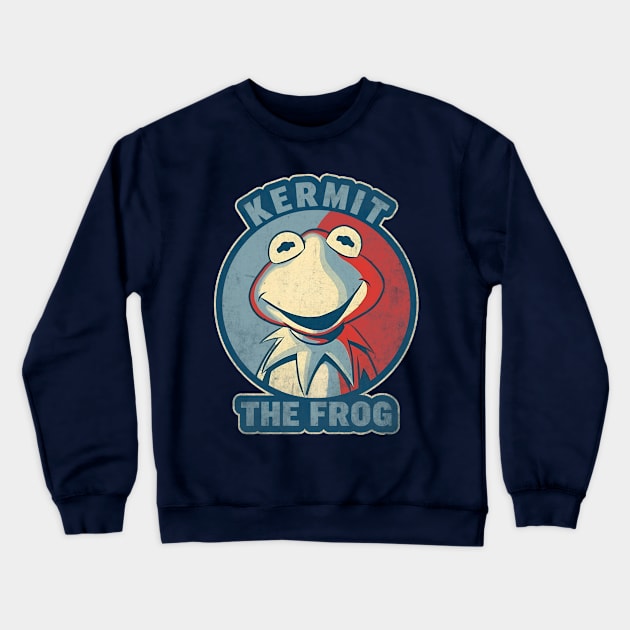 Muppets Kermit The Frog - Vintage Crewneck Sweatshirt by BeeFest